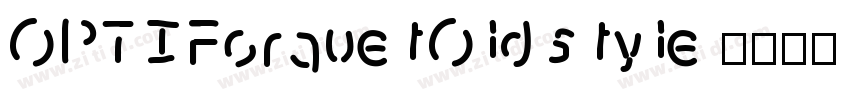 OPTIForquetOldstyle 字体转换